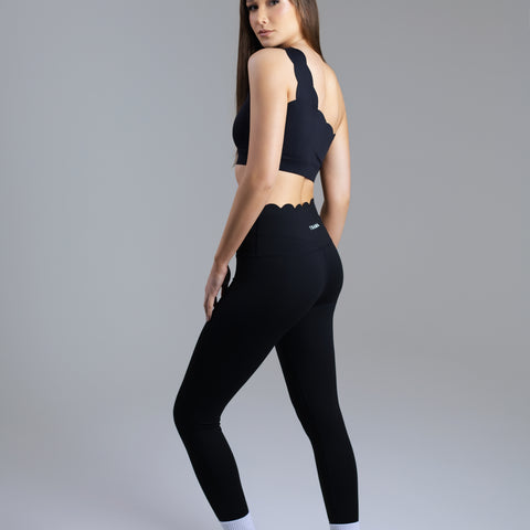 Wave Asymmetric High-Waisted Leggings